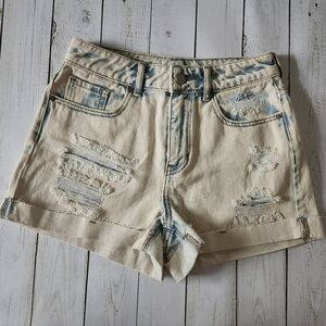 Pacsun Mom Distressed Denim Shorts Size 25